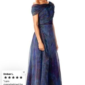 Rene Ruiz Strapless Multicolor Gown